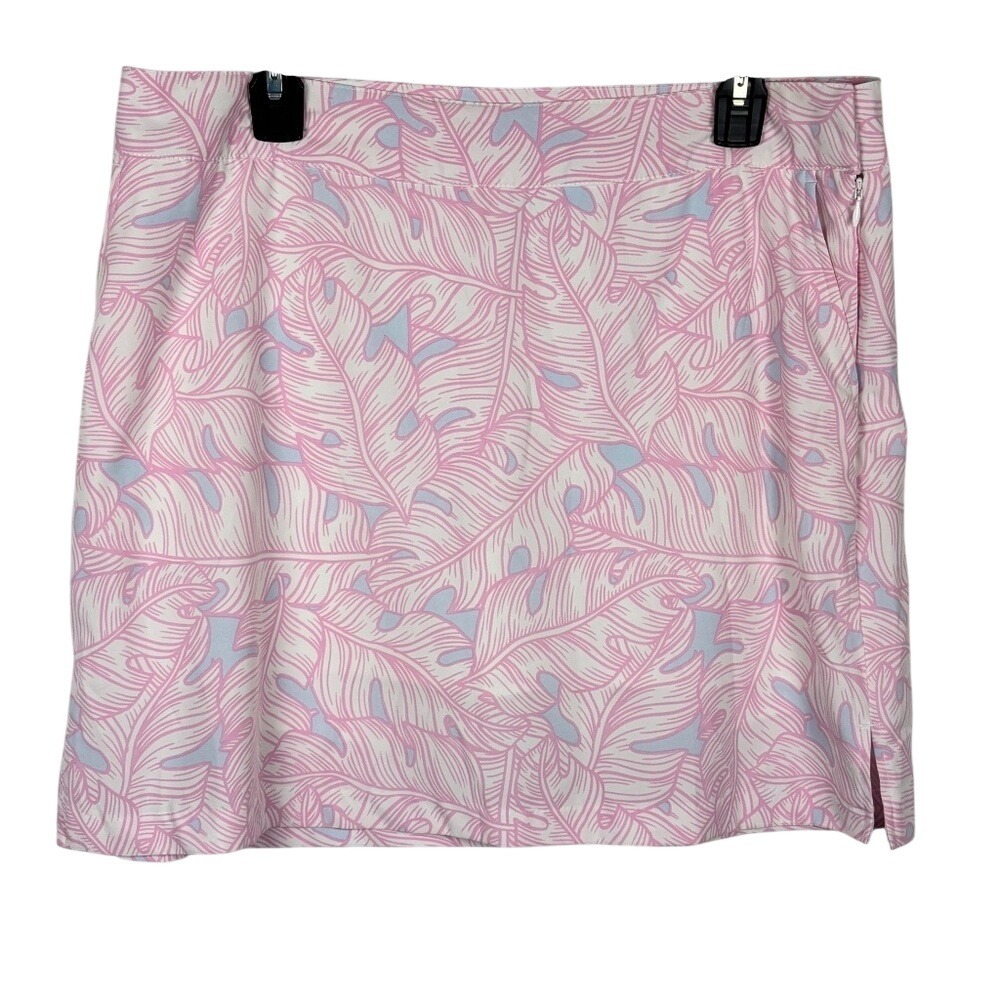 Izod Golf Womens SKORT Skirt w Shorts Sz 10 Zip 3 pocket Athleisure Active Sport